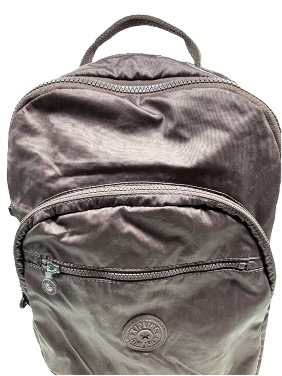 Kipling Backpack Bag  Metallic Rose Gold Pink School Travel Vacation Carry On main image 9